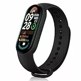 Smart Band 9 Fitness-Aktivitätstracker, Smart-Band mit Herzfrequenz-Schlaf-Monitor, Schritt-Kalorienzähler, Blutsauerstoff, IP67 wasserdicht, Multi-Sport-Modus, 18 Tage Akkulaufzeit, für Kinder, Damen