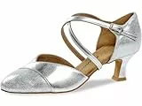 Diamant TANZSCHUHMANUFAKTUR Damen 161-068-505 Tanzschuh, Silber, 38 EU