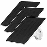 NIVIAN - Solarpanel für IP-Überwachungskameras | Einfache Installation mit verstellbarer Halterung | 6W Optimale Leistung bei schwachem Licht | Kompatibel mit Ezviz C3A und BC1C, 3 Stück