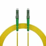 nexinex - 10m Glasfaserkabel LC/APC auf LC/APC Patchkabel | Kompatibel mit Telekom, Vodafone, 1&1, Fritzbox, etc. | LWL Simplex Singlemode OS2 FTTH Glasfaser Lichtwellenleiter Kabel
