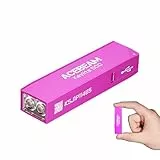 ACEBEAM Keylite 500 Extrem Hell LED Schlüsselanhänger Taschenlampe, Aufladbar, ultrakompakte flache Taschenlampen mit Dual-LEDs, 6 Modi, kleine MINI Taschenlampe für Notfälle, Zuhause(Rosa)