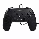 Trust Gaming GXT 541 Muta PC Controller Kabelgebunden, 75% Recycelten Materialien, 3m USB-Kabel, 15 Tasten, Vibrations-Feedback, Joystick Gamepad mit Kabel für Computer, Laptop, Windows 10/11