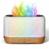 Earnest Living Ätherisches Öl Diffusor Klassischer Flammdiffusor 200 ml Timer Nachtlichter und automatische Abschaltfunktion Home Office Luftbefeuchter Aromatherapie-Diffusoren für ätherische Öle