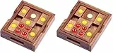 LOGOPLAY Khun Phan Gr. S - Schiebespiel - Denkspiel - Knobelspiel - Geduldspiel - Logikspiel aus Holz (Packung mit 2)