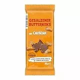 Ludwig Schokolade Gesalzener Butterkeks mit ChoViva, 80g Tafel, aus Schokoladenalternative mit Sonnenblumenkernen