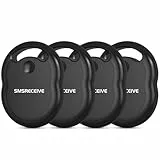 Air Tracker Tag, Apple MFi-Zertifiziert Schlüsselfinder Kompatibel mit Apple Wo ist? APP (iOS NUR),Bluetooth Key Finder für Schlüssel,Gepäck, Koffer,Brieftasche,Austauschbarer Akku, 4 Stück