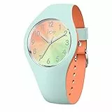 Ice-Watch - ICE duo chic Aqua coral - Grüne Damenuhr mit Silikonarmband - 016981 (Small)