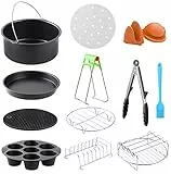 LooHome Zubehör für Heißluftfritteusen, 5 Sets für Gowise Phillips Cozyna, 7 Zoll Durchmesser für 3,5 QT