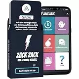 Zack Zack - Kartenspiel - Trinkspiel mit App - 110 Spielkarten - Mehr als 1000 Aufgaben - Partyspiel - Saufspiel - Geschenkidee