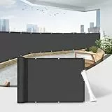 Sunnylaxx Balkon Sichtschutz 70x300cm Balkonumspannung,Balkonabdeckung,Balkonverkleidung 100% wasserdichtes,Wind-und UV-Schutz Anthrazit