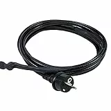 as - Schwabe 4 m Frostschutz-Heizkabel - EIS-Stop-Heizkabel mit Thermostat - Heizleitung mit Schutzkontaktstecker - 15 W/m Wärmekabel ­gegen Frost - selbstregulierendes Eisfrei Heizkabel - IP44, 67014