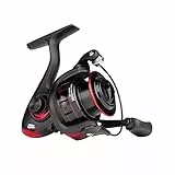 Abu Garcia Cardinal X Spinnrolle; Größe 4000, Hochleistungsrolle für das Angeln mit Raubfischködern in Süßwasser, ideal für die Jagd auf Forelle, Barsch, Hecht und Lachs, Unisex, schwarz/rot