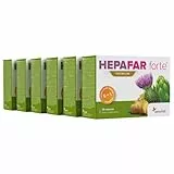 Mariendistel, Artischocke, Löwenzahn Komplex - Leber Kur - Vitamin E, Phospholipide - Innovative patentierte Formel mit hoher Bioverfügbarkeit - 180 Kapseln hochdosiert - Hepafar Forte Sensilab