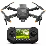 F205 Drohne mit Kamara für 2.4 inch Screen, Brushless Motor FPV Drohne für Erwachsene, Auto-Hover, Gestensteuerung, 8G SD mit Kartenleser, One-Key Start für Anfänger