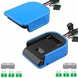 2Packs Power Wheel Adapter für Bosch Professional 18V System GBA Akku Adapter Converter Kit mit Sicherungen, Drahtklemmen, 14AWG Draht, Stromanschluss für Robotik und Rc Truck，Lampe