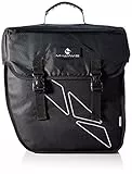 M-Wave Mwave M- Wave Gepäckträgertasche RECHTS Amsterdam Single 18 Liter Einzelpacktasche Fahrradpacktasche, Schwarz