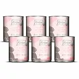 MjAMjAM - Premium Nassfutter für Katzen - Kitten saftiges Hühnchen mit Lachsöl, 6er Pack (6 x 800 g), getreidefrei mit extra viel Fleisch