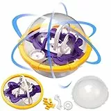 Playtastic Geduldspiele: Bausatz Kugellabyrinth, 13 cm Durchmesser, 92 Hindernisse (3D Puzzle Kinder, 3D-Labyrinth-Spiele, Modellbau)