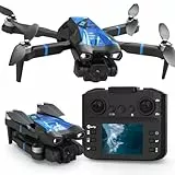 Morlyrctooy M18LCD Mini Drohne mit 4K Kamera Drohne Mit LCD Fernbedienung 3D-Rollen Faltbares Design Wiederaufladbare LCD-Fernbedienung 3-Geschwindigkeits-Einstellungen RC Quadrocopter für Anfänger