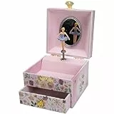 GICO Schmuckkästchen Ballerina mit Schublade für Mädchen Kinderspieluhr mit Musik, drehender Figur und Spiegel Geburtstagsgeschenk Mädchen Schmuckbox Kinder - 92071