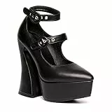 LAMODA Damen Roamin' Court Shoe, Black Pu, 37 EU