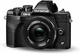 Olympus OM-D E-M10 Mark IV Micro-Four-Thirds-Systemkamera-Kit, 20 MP Sensor, 5-Achsen-Bildstabilisation,leistungsstarker AF, Wi-Fi,schwarz inkl. M.Zuiko Digital ED 14-42mm F3.5-5.6 EZ Pancake schwarz
