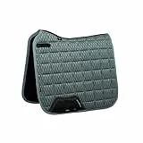 LeMieux Carbon-Mesh-Dressur-Schabracke im Salbei, leichtes, weiches Bambusfutter, schweißableitend, bequem, reibungsfrei, großes Reitsattelpolster