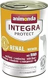 animonda INTEGRA PROTECT Renal mit Rind (6 x 400 g), Hunde Nierenfutter bei chronischer Niereninsuffizienz, eiweißreduziertes Diät Hundefutter, Nassfutter für Hunde ohne Getreide