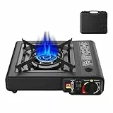 Camping Stove – Tragbares Metall Camping Stove mit Automatic Ignition And Heat Control | Placa Des Cocina Portátil Ideal Campings Trip Fishing Mochilero Picnics Y Viajes Por Carretera