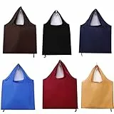 6 Stücks Wiederverwendbare Einkaufstaschen, Einkaufsbeutel, Faltbare Tasche,Einkaufstasche Faltbar, Große Kapazität, Geringes Gewicht, Einkaufen Und Reisen, Geeignet Für Den Täglichen Gebrauch