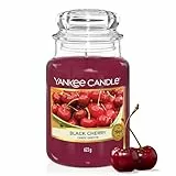 Yankee Candle Duftkerze im Glas (groß) | Black Cherry | Kerze mit langer Brenndauer bis zu 150 Stunden | Perfekte Geschenke für Frauen