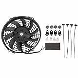Madlife Garage Universal 9' 80W Elektrische Lüfter Ventilator Auto Kühler Kühlerlüfter mit Montagesatz