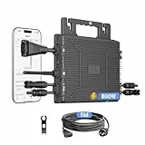 LIONSHEE Mikrowechselrichter 800W, Wechselrichter Balkonkraftwerk mit WLAN, Plug & Play, 5M AC-Kabel, PV-Wechselrichter, MPPT Integrierter, App Steuerung
