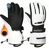 ThxToms skihandschuhe für Damen und Herren, Wasserdicht winterhandschuhe mit 3M Thinsulate Wärmefutter, Fahrradhandschuhe Touchscreen, Laufen, Skifahren,Wandern,Radfahren,Motorradfahren