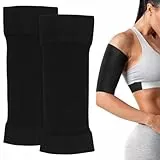 BESPORTBLE 2 Paare Kompression Arm Shaper Arm Ärmel Armlinge Lymphödem Armwärmer Schwarz Armstulpen Elastische Armstrumpf für Damen Mädchen Oberarm Gewichtsverlust