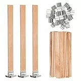 VABNEER 25 Stücke Docht für Kerzen Holz Kerze Docht Kerzen Dochte für Kerzenherstellung DIY Handwerk