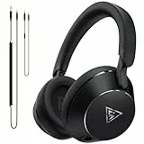DOQAUS Over Ear Kopfhörer mit Kabel, 50mm HiFi Studio Kopfhörer für DJ & Monitoring, mit 6.35mm & 3.5mm Dual-Stecker, Share Port, Bequeme Ohrpolster, Drehbare Ohrmuscheln, Schwarz