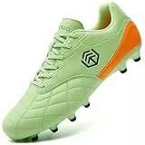 DimaiGlobal Herren-Fußballschuhe für festen Boden, Fußballschuhe, Rugby-Stiefel, Outdoor, atmungsaktiv, sportlich, professionell, unisex, Greenish Cyan, 42 EU