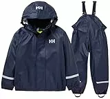 Helly Hansen Kinder Unisex K Bergen 2.0 PU Regenset, Marineblau, 4