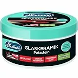 Dr. Beckmann Glaskeramik Putzstein | effektiver Kochfeld-Reiniger gegen hartnäckigen Schmutz | inkl. Spezialschwamm | 250 g (1er Pack) | Verpackung kann abweichen