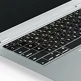 Lacerto® | 14x14mm Deutsche Tastaturaufkleber für MacBook und Mac-Tastaturen, mit mattem Schutzlaminat | Germany Stickers for MAC Keyboard QWERTZ | Farbe: Schwarz