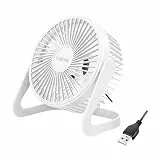 LogiLink USB-Schreibtischventilator, 15,24 cm, 40 dB, weiß - 2 Stufen