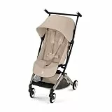 CYBEX Gold Kinderwagen LIBELLE mit handgepäcktauglicher Größe, Von ca. 6 Monaten bis ca. 4 Jahre (max. 22 kg), Ultraleicht (nur 6 kg), Einhand-Gurtsystem, Almond Beige