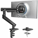 HUANUO Monitor Halterung für 13-32 Zoll, FlowLift Pro Monitorhalterung bis 9 kg, MechaSpring Monitor Arm (Neigung/Schwenk/Rotation) werkzeuglos montierbar, für Gaming & Office, VESA 75/100 mm