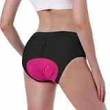 FEIXIANG Damen Radunterhose, Radlerhose Kurz Fahrradhose Fahrrad Unterwäsche mit 4D Gel Gepolstert, Fahrradunterhose Atmungsaktiv Schnelltrocknend Radhose Radfahrunterhose