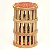 B. toys - A-Maze - Regenrausch - Hölzerner Regenmacher - Rollendes Gerüst - 42 Bunte Perlen - Klassisches Holzspielzeug für Kleinkinder, Kinder - 18 Monate +
