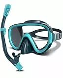 G2RISE Schnorchelset Erwachsene, Taucherbrille Erwachsene, Taucherbrille mit Schnorchel mit Gehärteten Glaslinsen & Verbesserter Verstellbarer Schnalle für Schnorcheln, Tauchen, Schwimmen