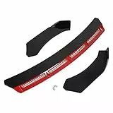 Frontstoßstangenlippenspoiler, ABS Universal Frontstoßstangenlippe, universeller verschleißfester Fester Frontspoiler für die Fahrzeugmodifikation(Rot)