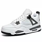Marbury Herren Damen Air 4 Retro Sneaker Schuhe Skateboardschuhe Laufschuhe Turnschuhe mit Luftpolster Walkingschuhe Basketballschuhe Sportschuhe