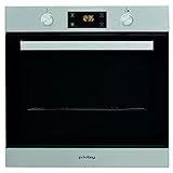 Privileg PBWR6 OH5V IN Einbau-Backofen/ 71 L/Hydrolyse-Reinigungsfunktion/Multifunktions-Umluftbackofen mit 7 Funktionen/Edelstahl/Turn&Go/Click&Clean/Versenkbare Bedienknebel